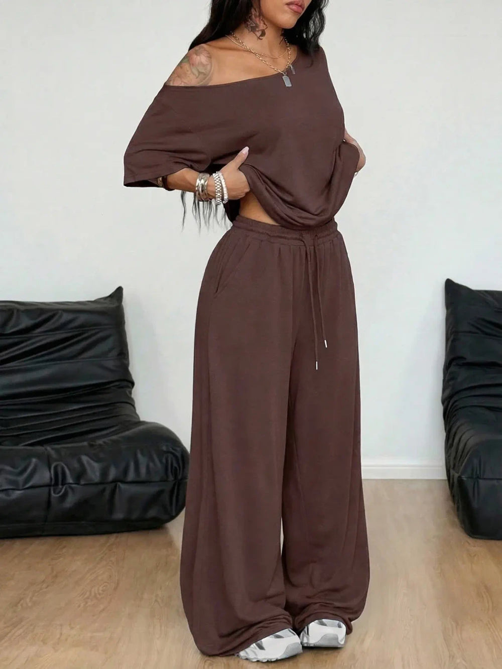 Minimalist Two Piece Lounge Outfit