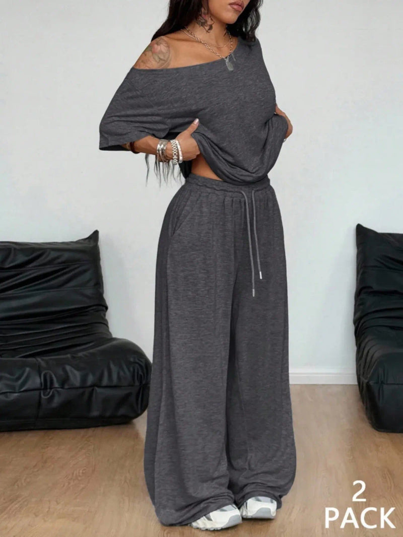 Minimalist Two Piece Lounge Outfit