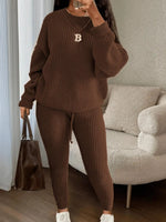 Cozy Knit Sweater Pants Set