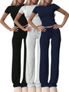 Cozy Crop Tee Drawstring Loungewear Set
