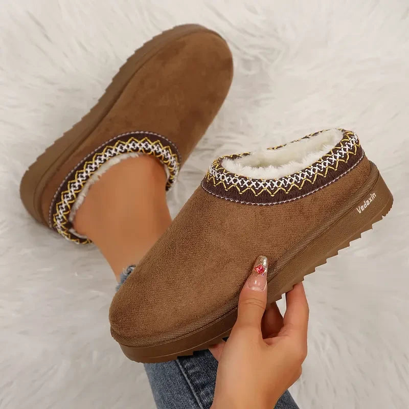 Platform Ankle Bootie Slippers