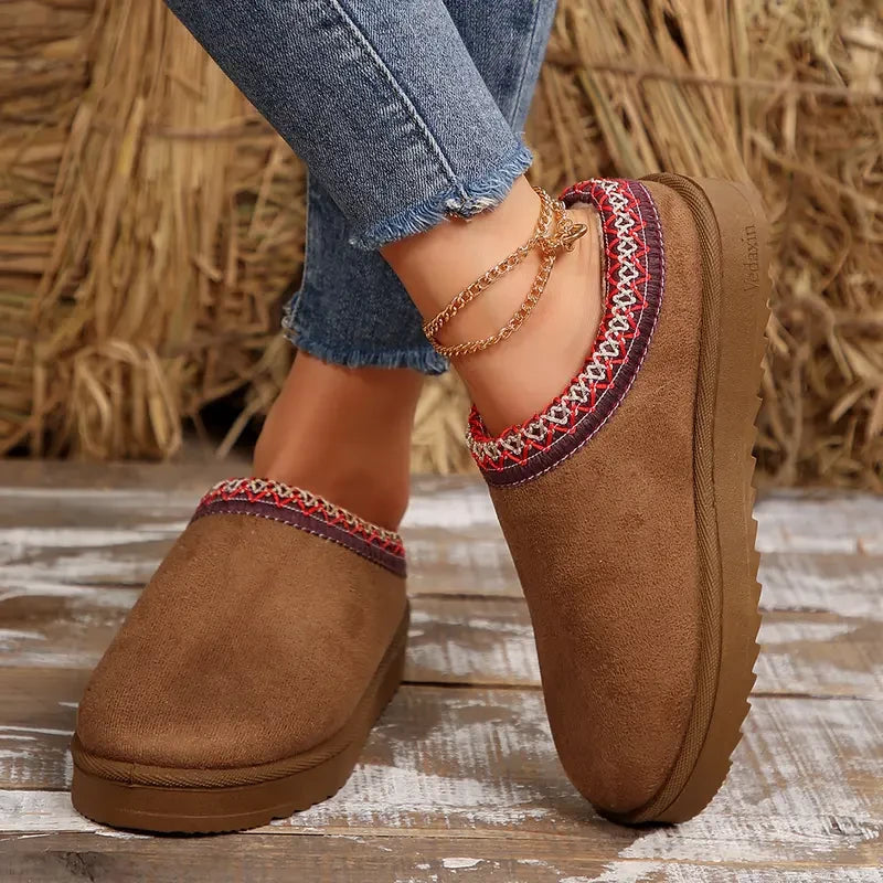 Platform Ankle Bootie Slippers