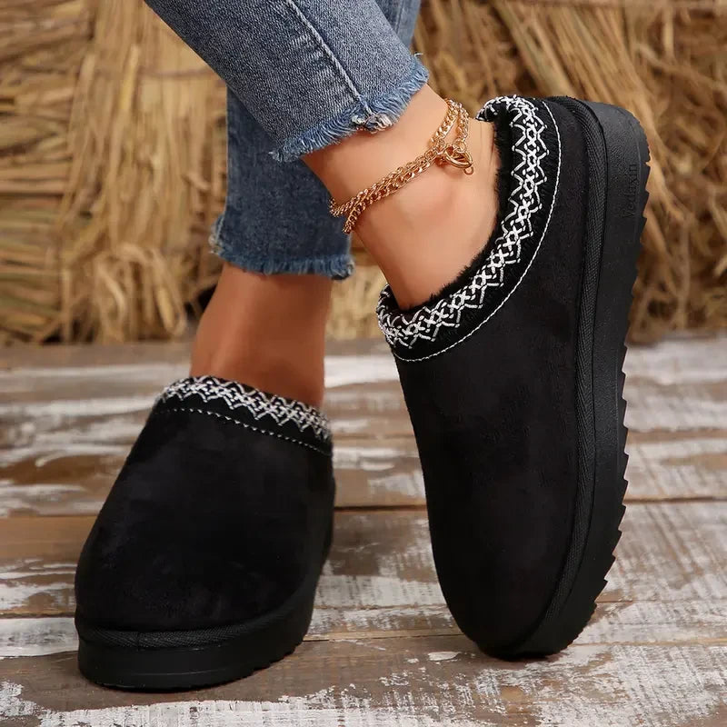Platform Ankle Bootie Slippers