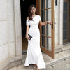 Sleeveless Off Shoulder Bodycon Evening Dress