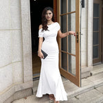 Sleeveless Off Shoulder Bodycon Evening Dress
