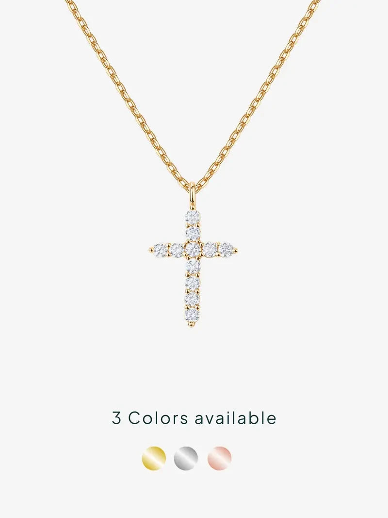 Gold Plated Cross Pendant Necklace