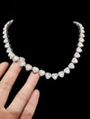 Heart Chain Necklace Bracelet Set