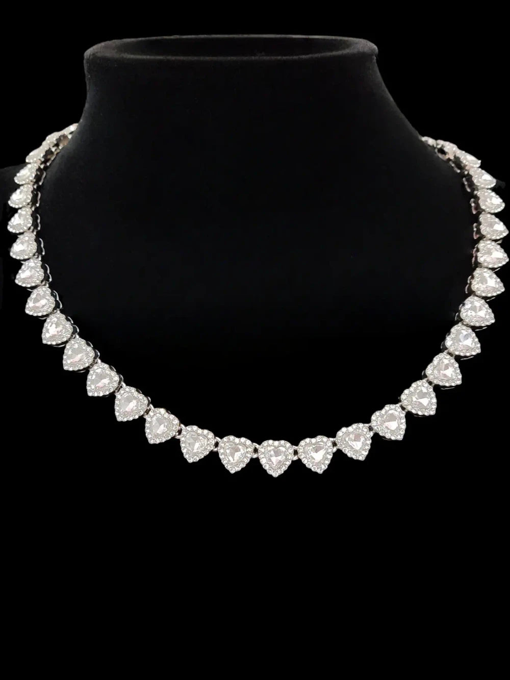 Heart Chain Necklace Bracelet Set