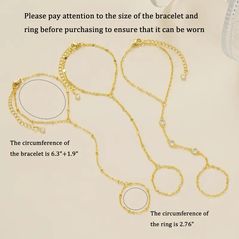 Gold-Plated Stackable Hand Chain