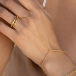 Gold-Plated Stackable Hand Chain