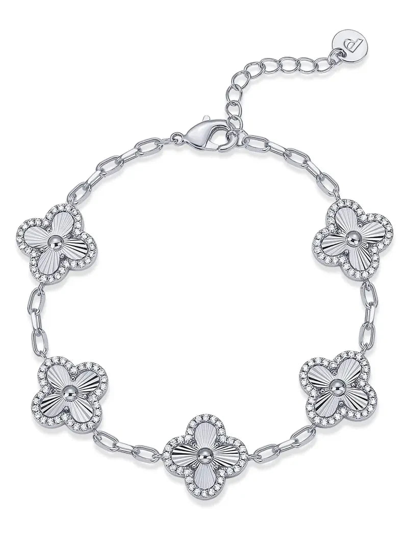 Gold Plated Clover Bracelet