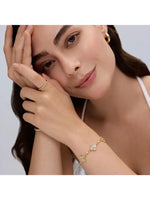 Gold Plated Clover Bracelet