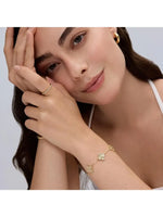Gold Plated Clover Bracelet