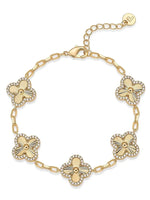 Gold Plated Clover Bracelet