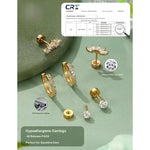 Flat Back Earring Stack