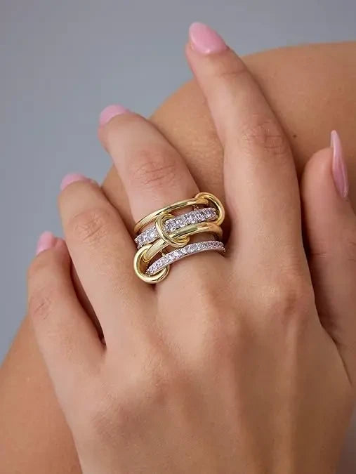 Interlocked Stackable Statement Ring